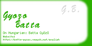 gyozo batta business card