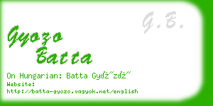 gyozo batta business card